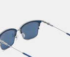 Calvin Klein Jeans Men's CKJ171SAF Sunglasses - Nickle Laser/Blue