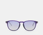 Calvin Klein Jeans Unisex CKJ18708SA Sunglasses - Matte Crystal/Dark Purple