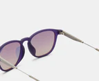 Calvin Klein Jeans Unisex CKJ18708SA Sunglasses - Matte Crystal/Dark Purple