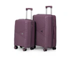 Kate Hill Paige 2-Piece Hardcase Luggage Set - Purple