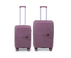 Kate Hill Paige 2-Piece Hardcase Luggage Set - Purple