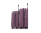 Kate Hill Paige 2-Piece Hardcase Luggage Set - Purple