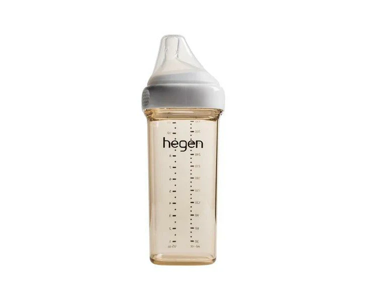 Hegen PCTO(TM) 330ml Feeding Bottle PPSU with Fast Flow Teat (6 Months +) - White