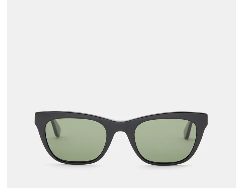 Otis Unisex Lyla Polarised Sunglasses - Black/Green