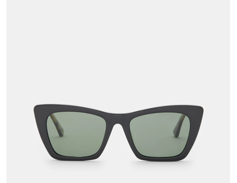 Otis Unisex Vixen Polarised Sunglasses - Black Dark Tort/Grey