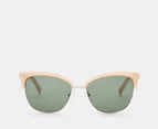 Otis Unisex Little Lies Sunglasses - Matte Pink Sea Glass/Grey