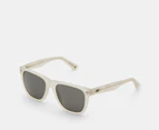 Otis Unisex Panorama Polarised Sunglasses - Flat Crystal/Neutral Grey