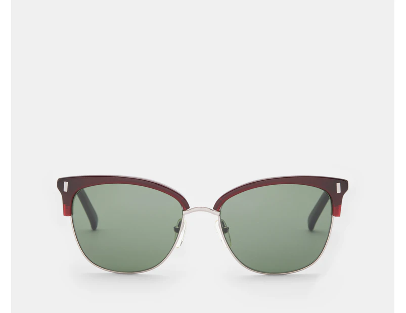 Otis Unisex Little Lies Sunglasses - Trans Cherry/Grey