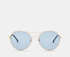 Otis Unisex Memory Lane Sunglasses - Gold/Blue