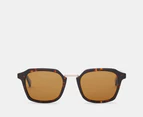 Otis Unisex Modern Ave Polarised Sunglasses - Eco Havana/Brown