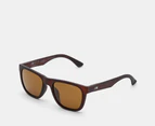 Otis Unisex Strike Sport Polarised Sunglasses - Matte Espresso/Brown