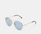 Otis Unisex Memory Lane Sunglasses - Gold/Blue