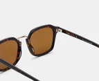 Otis Unisex Modern Ave Polarised Sunglasses - Eco Havana/Brown