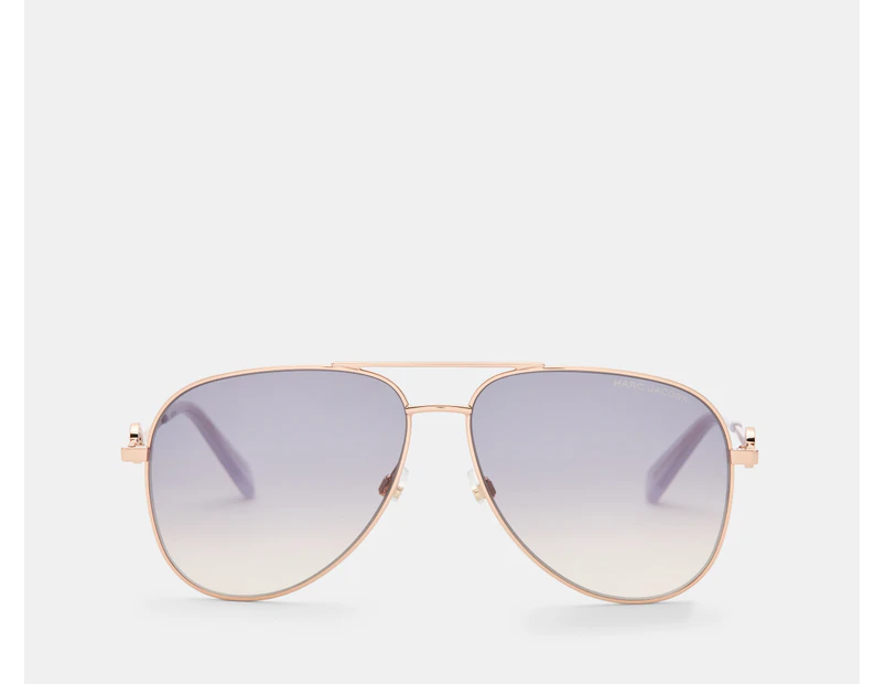 Marc Jacobs Woman's Marc 653/S Aviator Sunglasses - Lilac/Fuchsia Gold