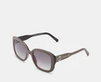 Marc Jacobs Woman's Marc 625/S Oval Sunglasses - Mud/Dark Grey