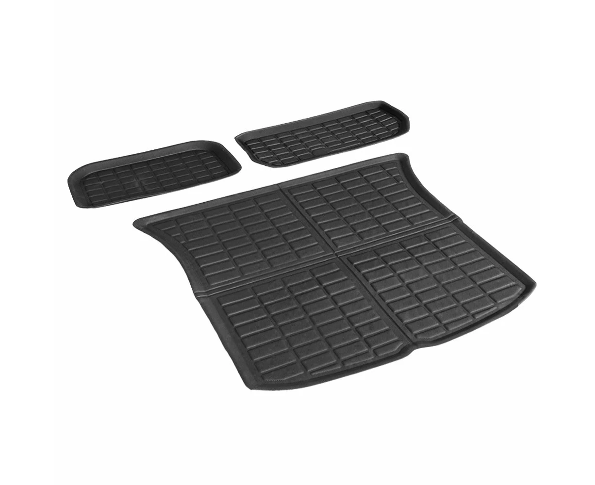 Tesla Model Y 2021-2024 Rear Well Front Cargo Trunk Toolbox Boot Liner Floor Mat