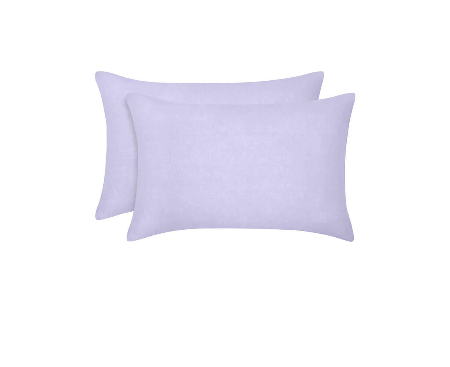 Vintage Design Homewares Pair Of Lilac French Linen Standard Pillowcases 48 X 73cm