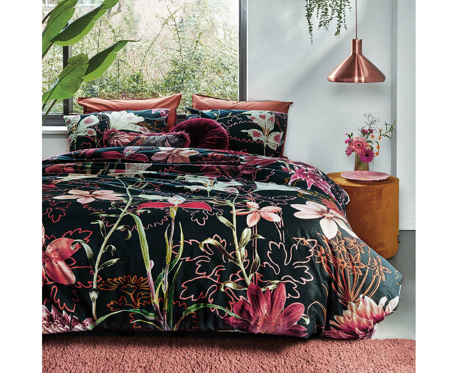 Bedding House Joy Multi Cotton Quilt Cover Set Queen