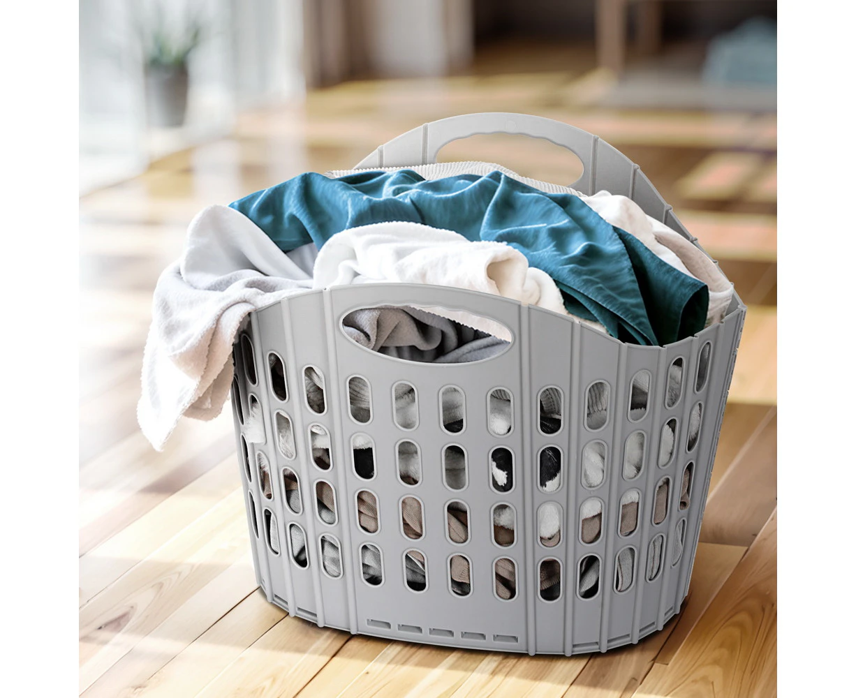 Artiss Laundry Basket Hamper Large Foldable Washing Clothes Storage Organiser