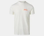 Quiksilver Men's Hi Parallels Tee / T-Shirt / Tshirt - White