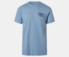 Quiksilver Men's Feeding Line Tee / T-Shirt / Tshirt - Blue