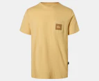 Quiksilver Men's Pocket Tee / T-Shirt / Tshirt - Yellow