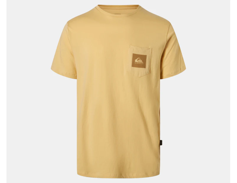 Quiksilver Men's Pocket Tee / T-Shirt / Tshirt - Yellow