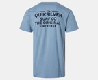 Quiksilver Men's Feeding Line Tee / T-Shirt / Tshirt - Blue