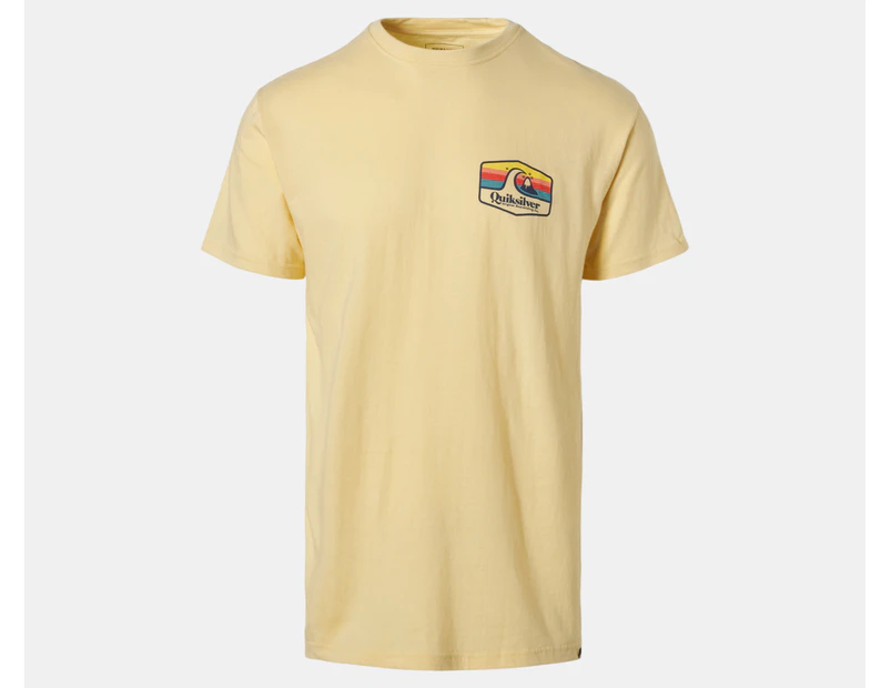 Quiksilver Men's Town Hall Tee / T-Shirt / Tshirt - Yellow