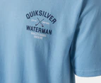 Quiksilver Men's Quality Goods Tee / T-Shirt / Tshirt - Blue