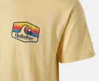 Quiksilver Men's Town Hall Tee / T-Shirt / Tshirt - Yellow