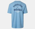 Quiksilver Men's Quality Goods Tee / T-Shirt / Tshirt - Blue