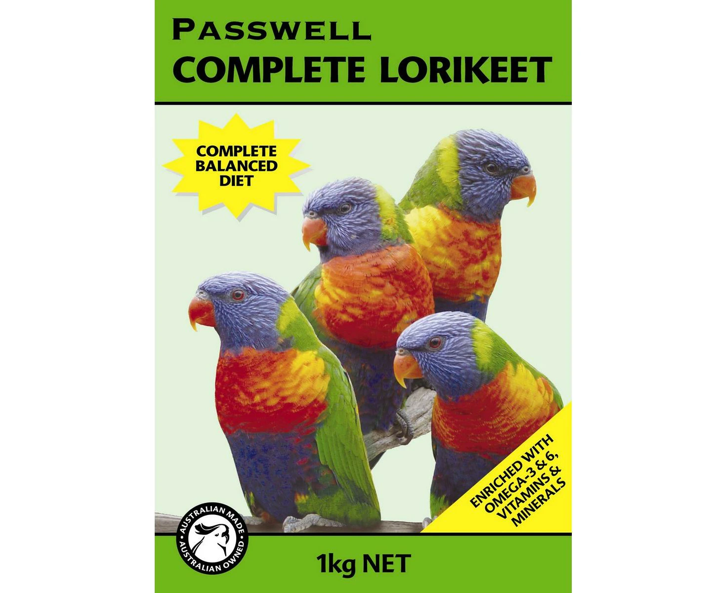 Passwell Complete Lorikeet Food Formula 1kg