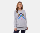 Elm Women's Upward Crew Sweatshirt - Grey Marle