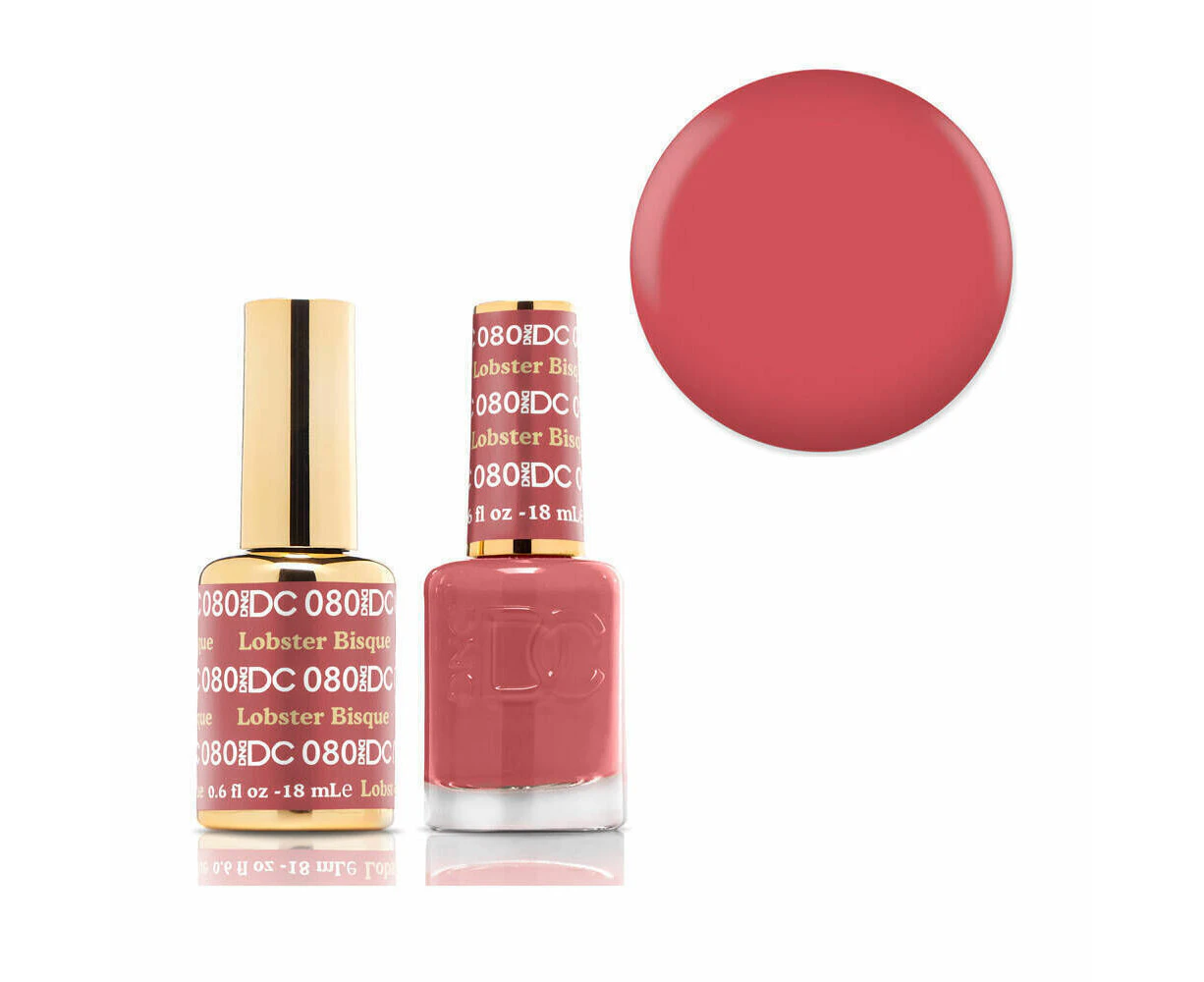 DND 080 Lobster Bisque - DC Collection Gel & Lacquer Duo 18ml