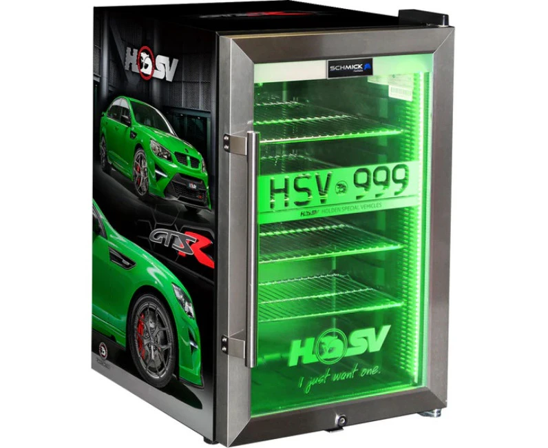 Holden HSV GTRS Branded 70 Litre Light Up Bar Fridge - Add Your Own Number Plate