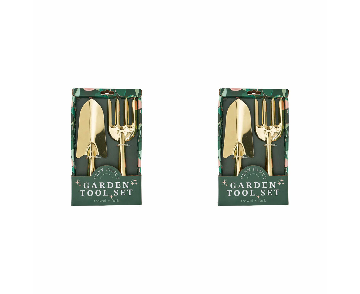 4pc Annabel Trends Home Garden Planting Tool Set Trowel/Fork Abstract Gum