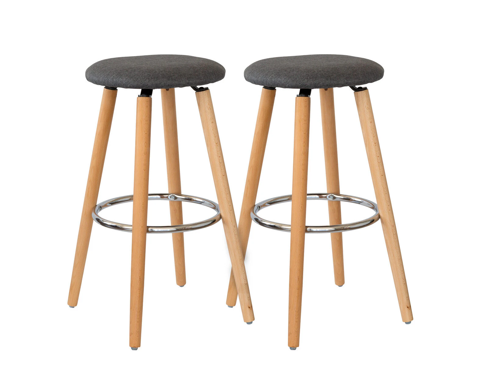 Hacienda Twin Set Padded Seat Modern Look Barstools