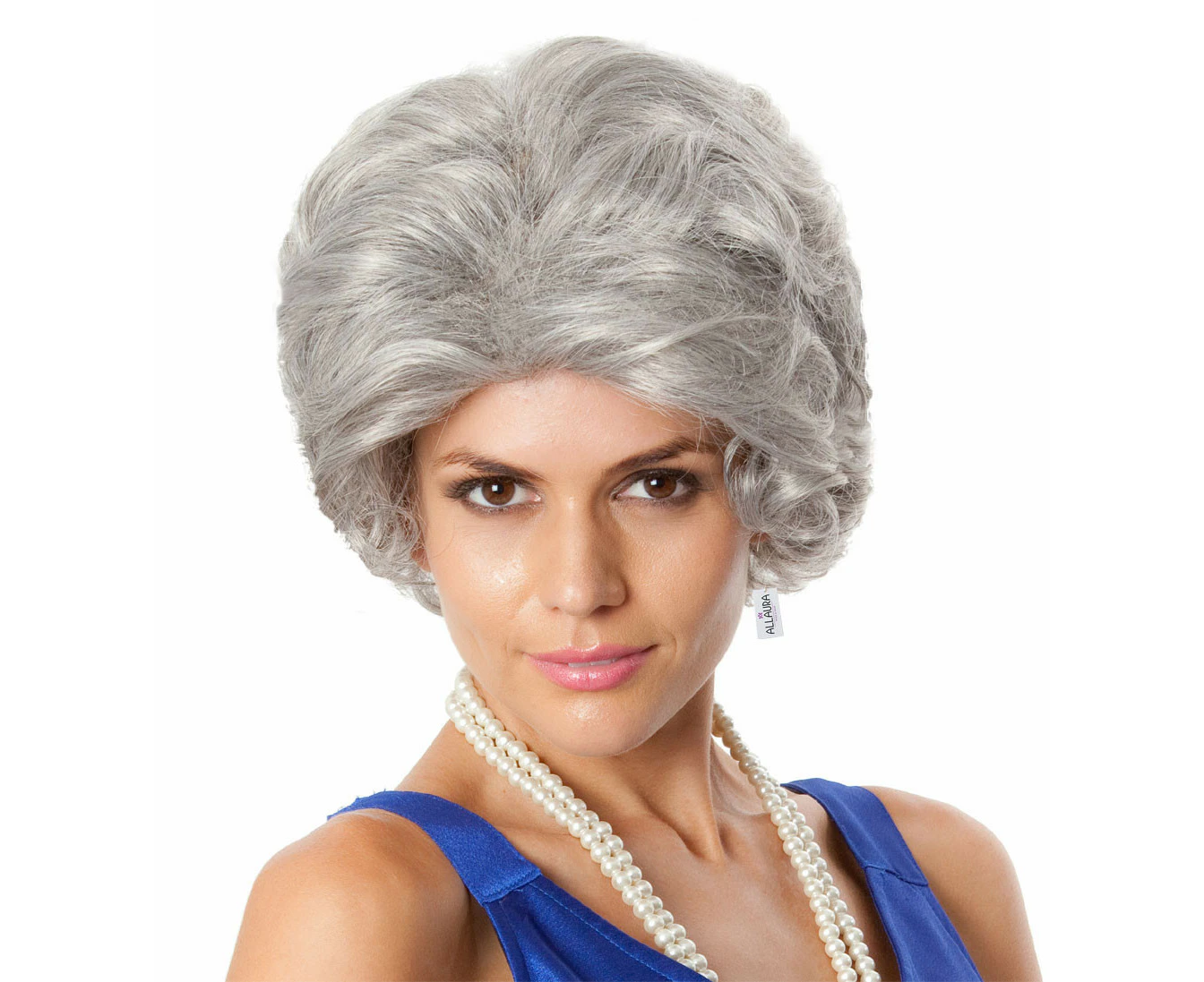 The Queen (Old Lady, Granny) Grey Costume Wig - by Allaura