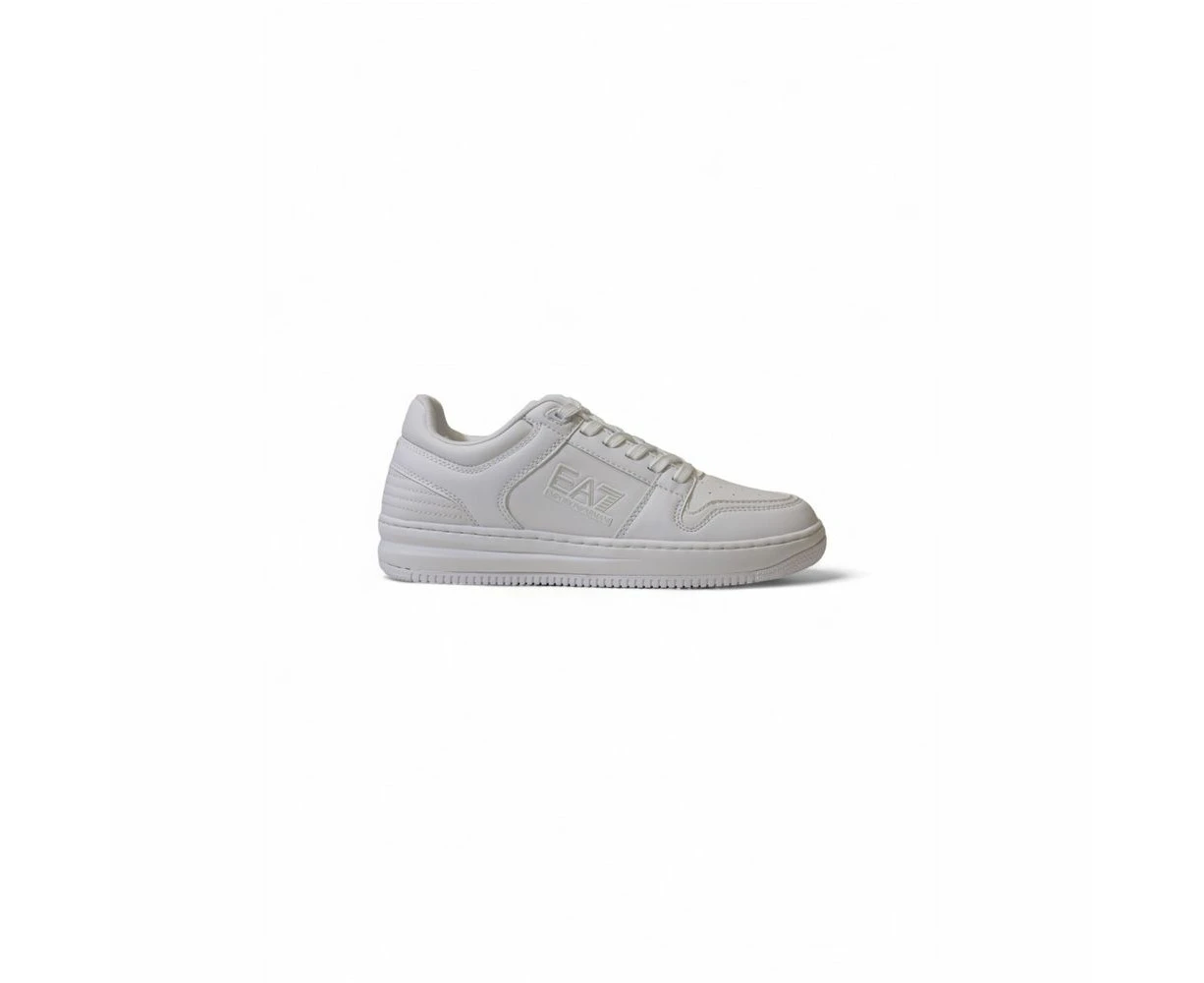 Ea7 Emporio Armani White Polyester Sneaker