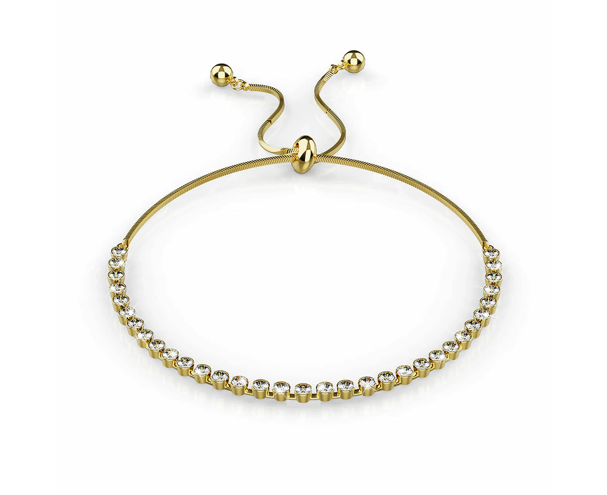 Tia Gleam Pull-Tie Tennis Bracelet