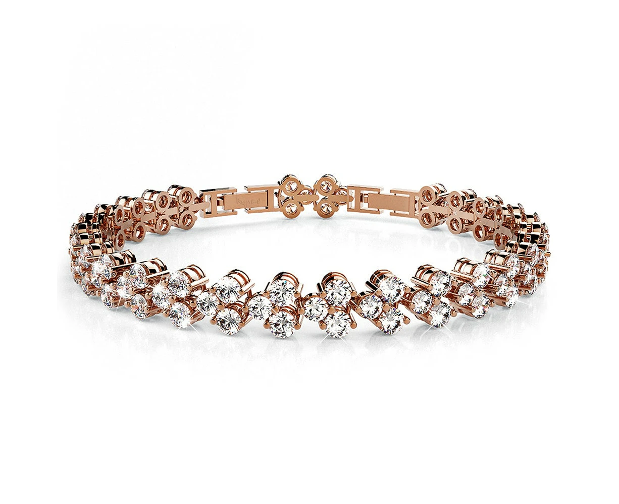 Chitra Tennis Bracelet Embellished With SWAROVSKI Crystals