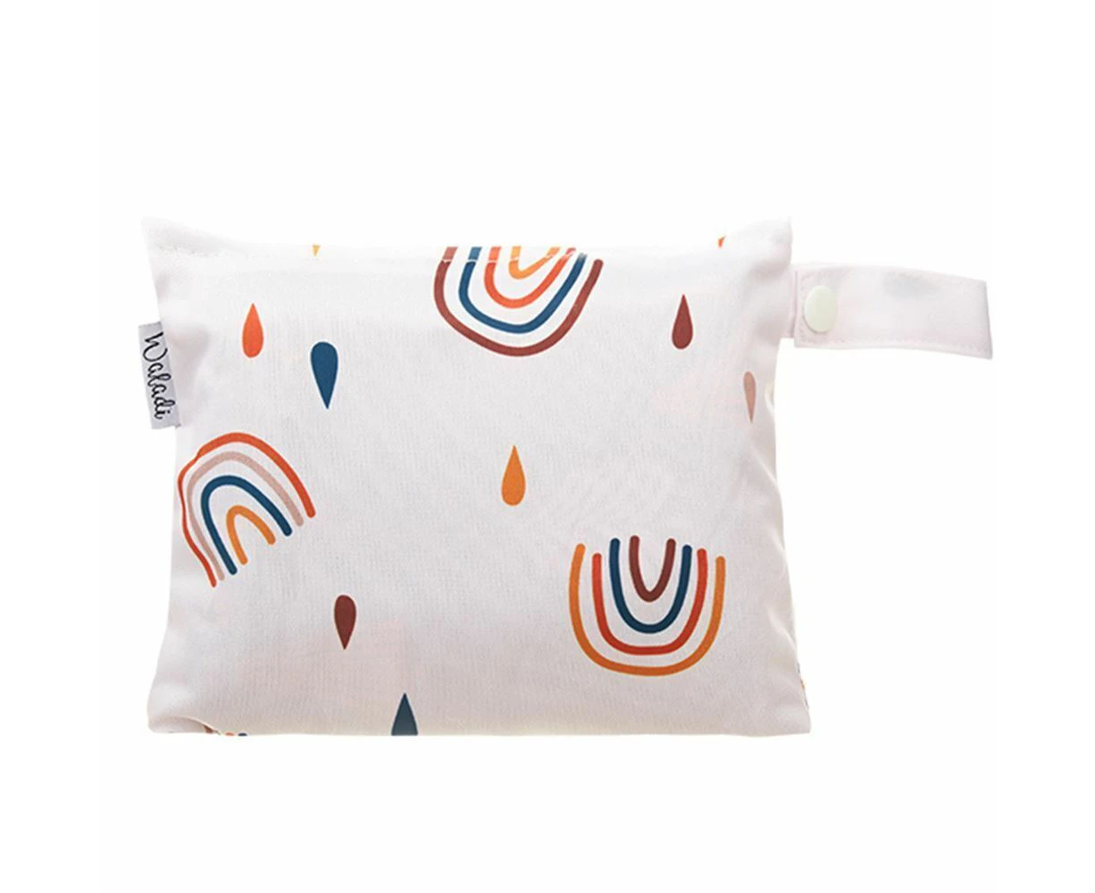 Small Waterproof Wet Bag with Zip 19 x 16cm - Rainbow & Rain Design