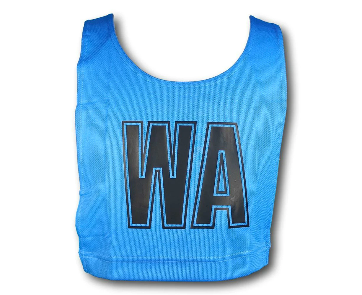 Buffalo Sports Netball Bib Set Sky Blue/Black