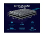 STARRY EUCALYPT King Single Mattress Pocket Spring King Single Size 3D Mesh Fabric 26cm