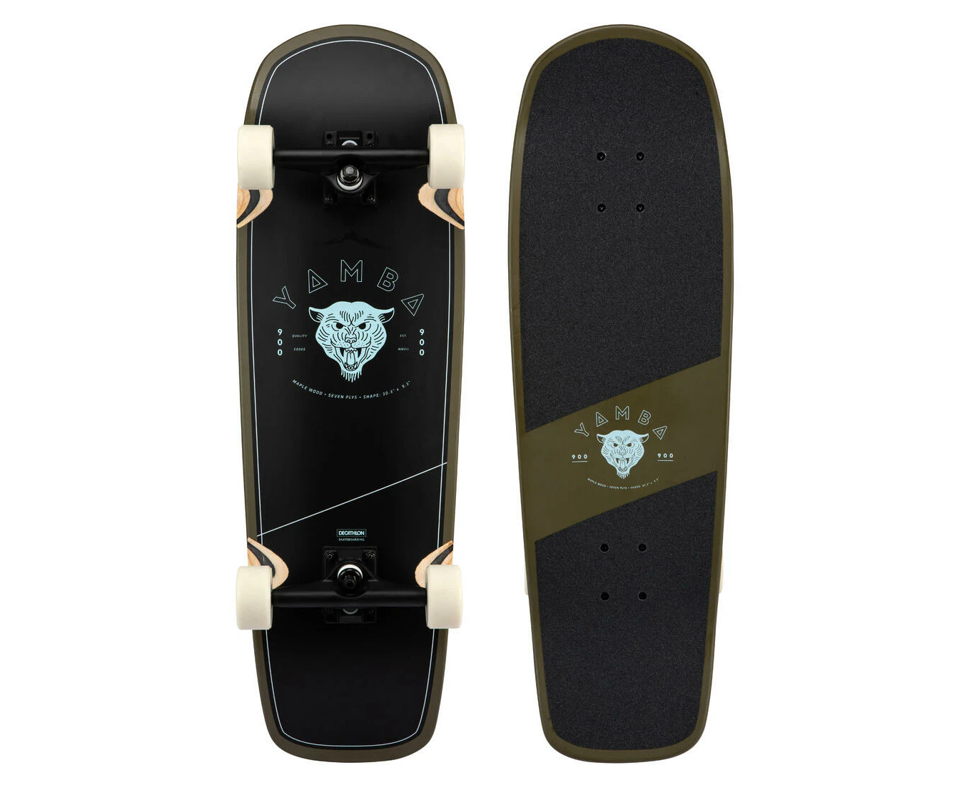 DECATHLON OXELO Cruiser Skateboard - Yamba 900 Palm