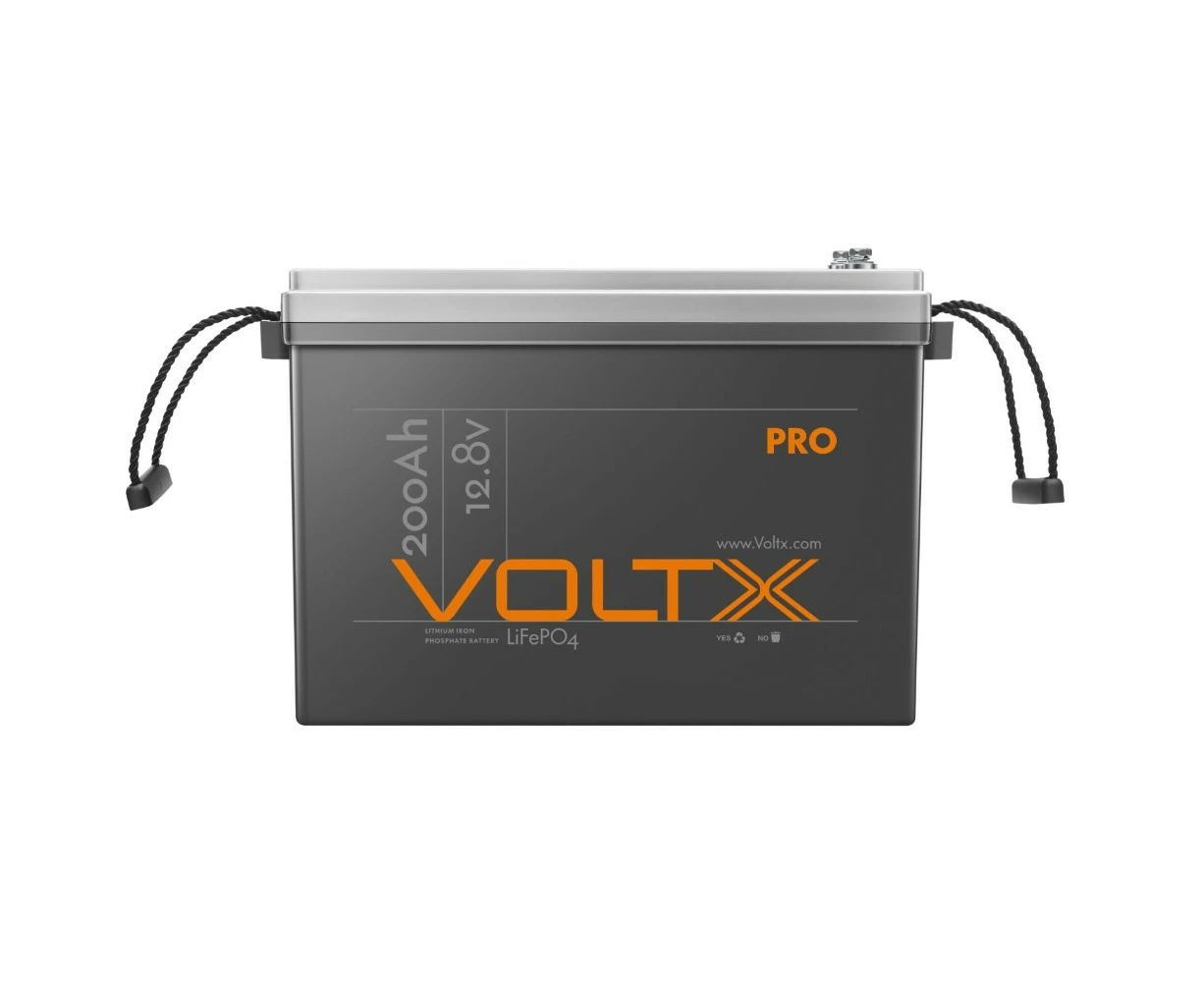 VoltX Pro 12V 200Ah Lithium Iron Phosphate Battery LiFePO4 Built-in 200A BMS Rechargeable Deep Cycle 4WD Solar Boat RV Camping Replace SLA AGM LEAD ACID