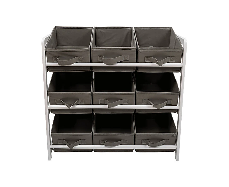 Kids Toy Box Storage Unit Drawers Childrens Bedroom Shelf Baby Nursery Furniture Grey