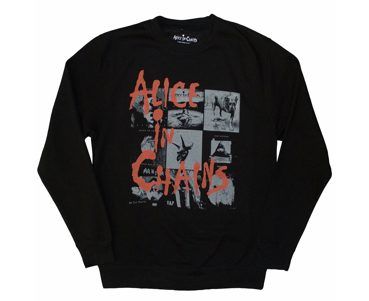 Alice In Chains | Official Band Sweatshirt | Albums Montage