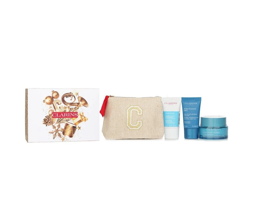 Clarins Hydra Essentiel Set: 3pcs+1bag